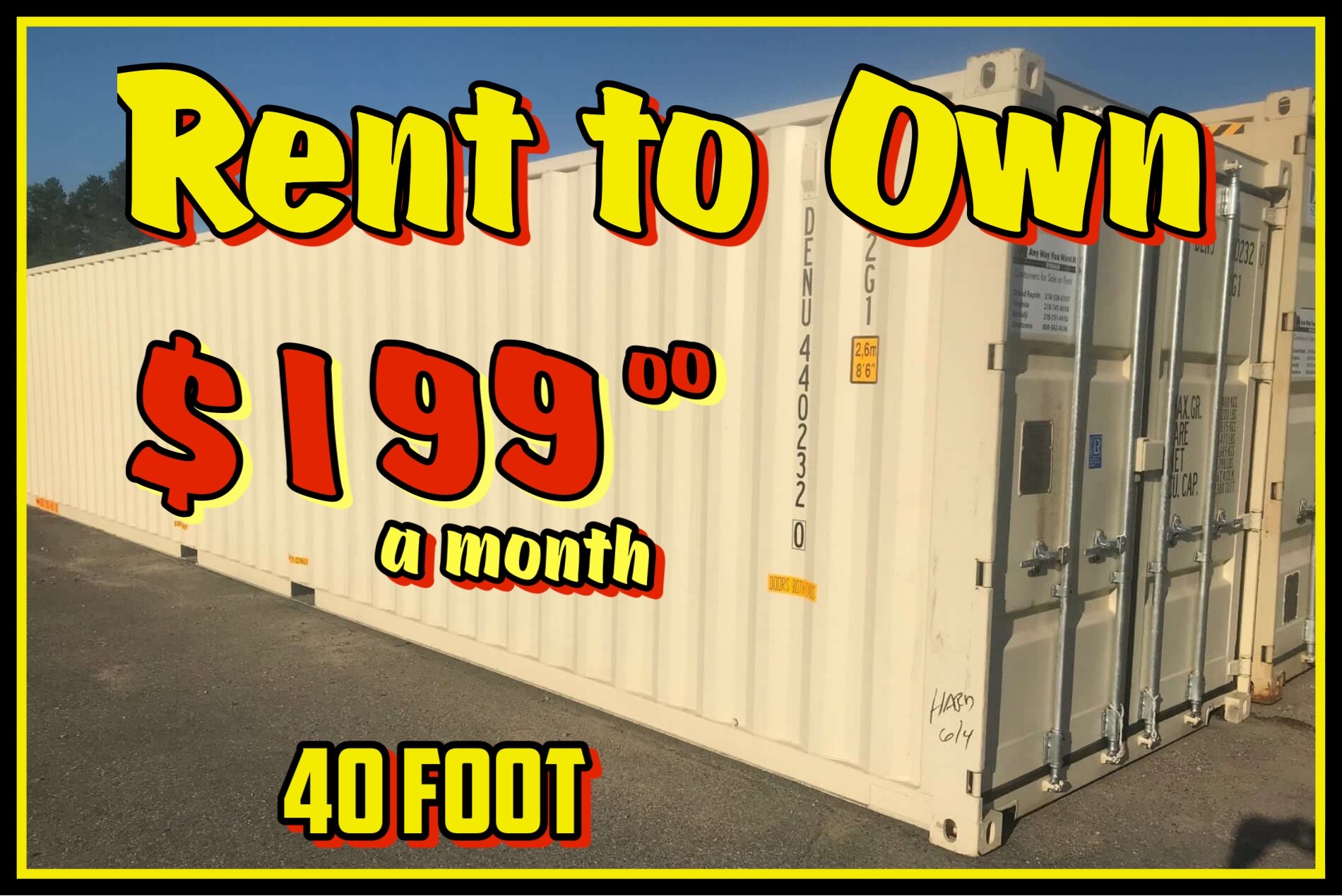 Rent To Own Containers with Bonafide Storage